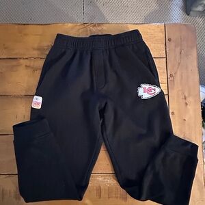 Kids Black Team Logo Joggers
